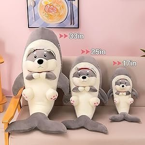 weighted shark plush