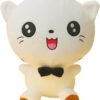 Cute Cat Plush Toy Soft Cat Stuffed Animals Pillow Birthday Gifts for Kids (White A, 9.1 Inch) |