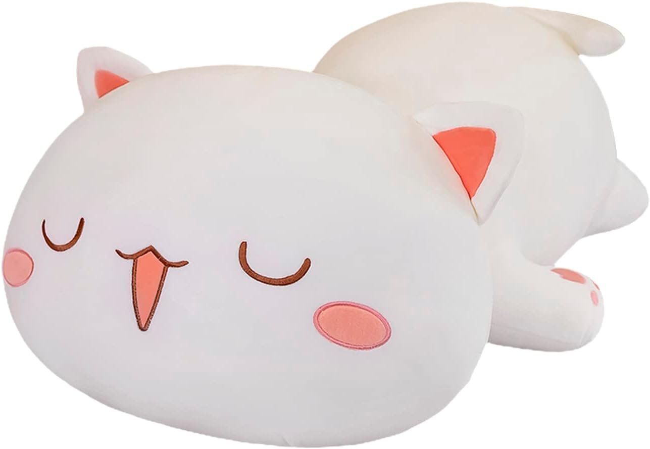 Cat Stuffed Animals, Soft Cat Plush Pillow Kawaii Kitten Stuffed Animal Toy Gifts for Kids Boys Girls Room Decor |
