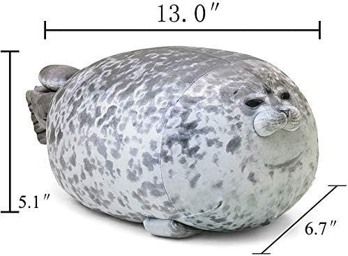 MerryXD Chubby Blob Seal Pillow,Stuffed Cotton Plush Animal Toy Cute Ocean Small(13 in) |