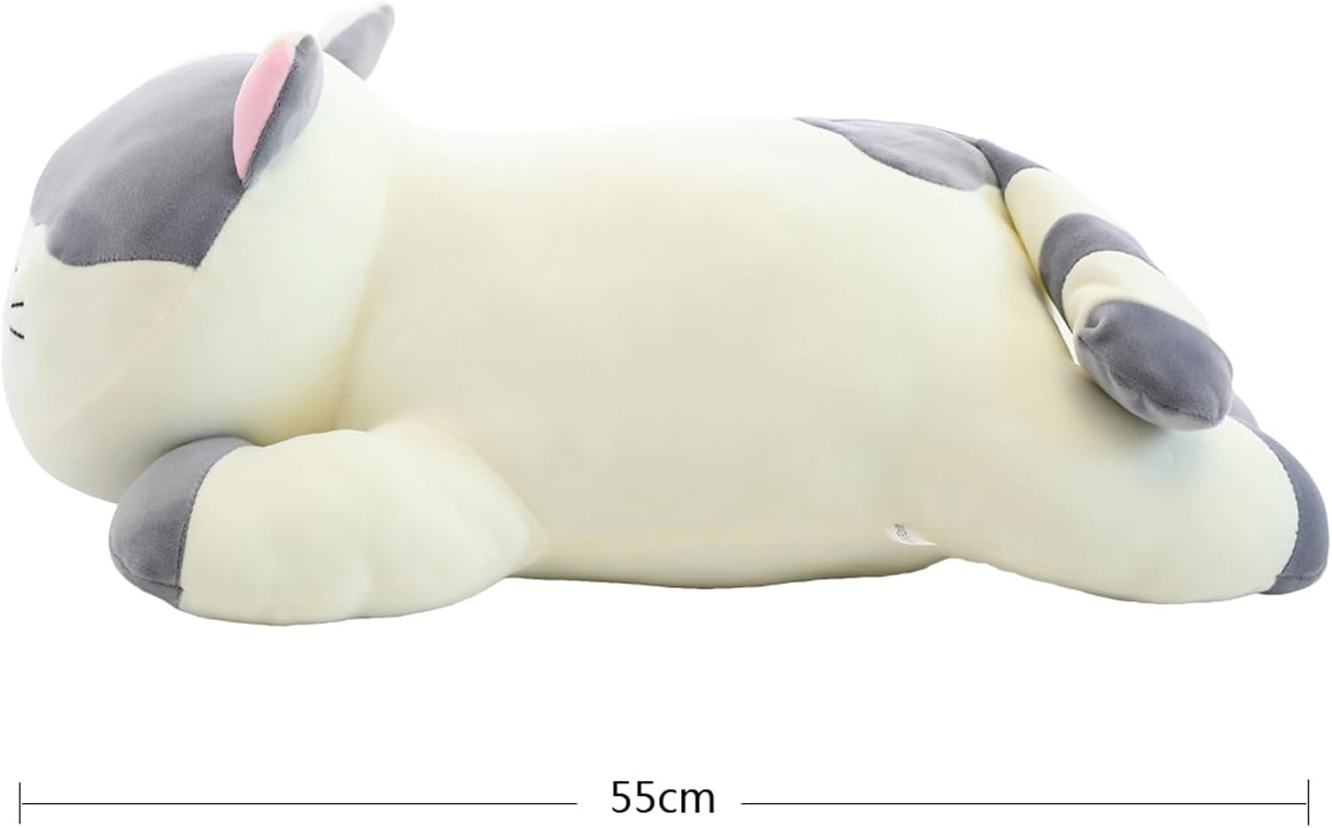 Cat Big Plush Hugging Pillow, Super Soft Kitten Kitty Stuffed Animals Toy Gifts for Kids, Girls, Bed, Christmas, Valentine 21.7" (Gray) |