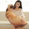 3D Dog Throw Pillow Stuffed Animal Throw Plushie Cushion Pillow Doll 3D Simulation Dog Plush Stuffed Animal Cushion Pillow Toy for Kids,Sofa Chair Home Decor (Hound) |