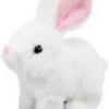 Hopping Bunny Baby Toys with Sounds, Wiggling Ears, Twitching Mouth and Nose, Educational Interactive Rabbit Plush Toy for Kids |