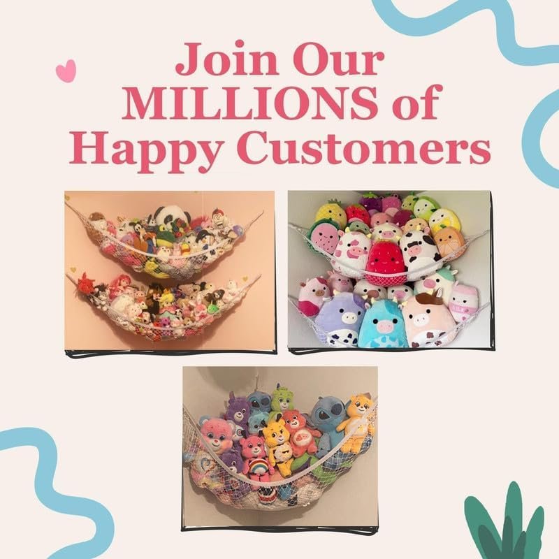 Declutter Your Room with Our Large Stuffed Animal Storage Hammocks