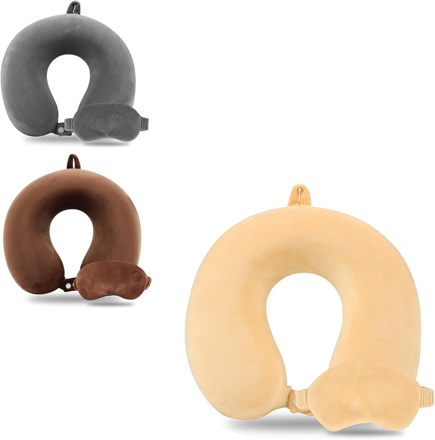 Cute Travel Pillow with Sleep Eye Mask Cartoon Headrest & Neck Pillow for Kids Boys & Girls, Teens |