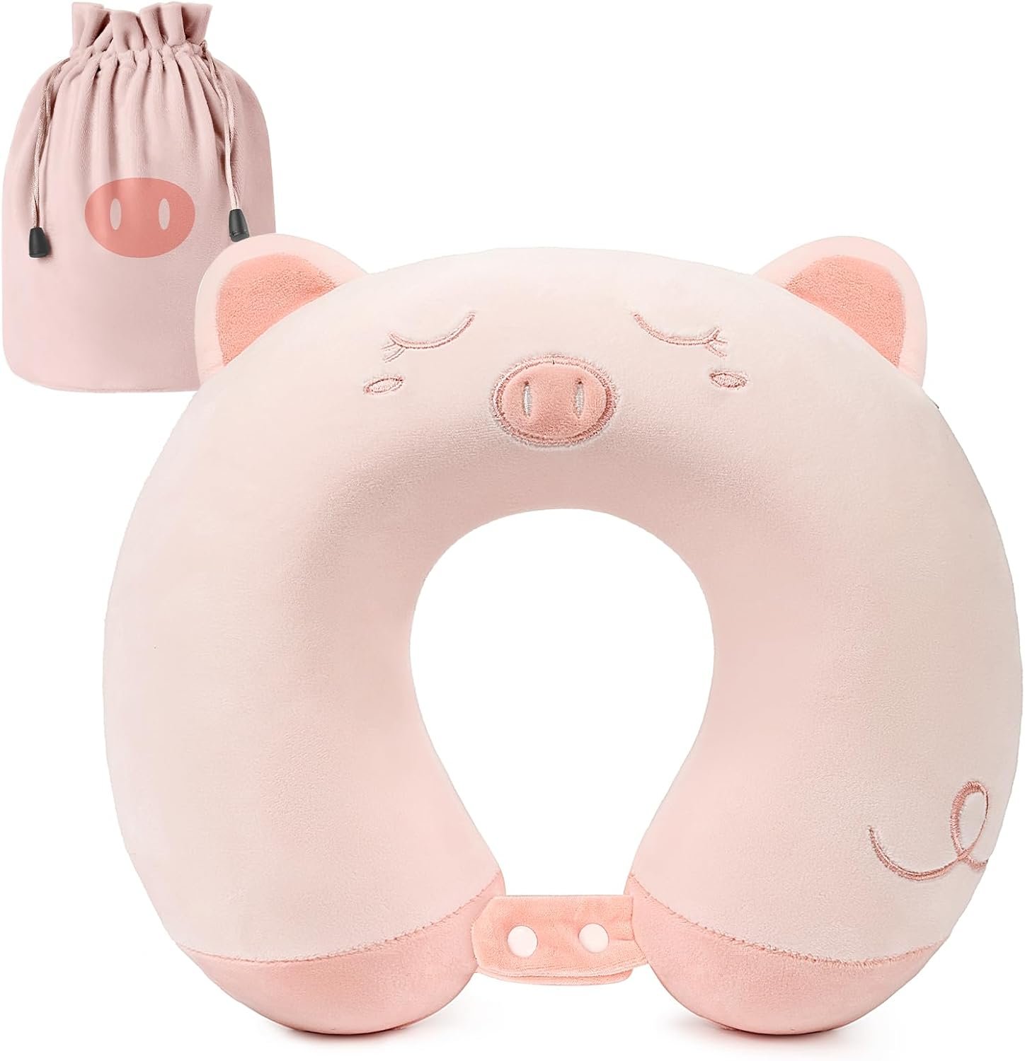 Neck Travel Pillow for Kids, Unicorn Airplane Memory Foam Pillow with Cute Sleep Mask & Earplugs, Lightweight Travelling Sleeping Pillow Set for Car, Train, Bus and Home Use (Purple) |