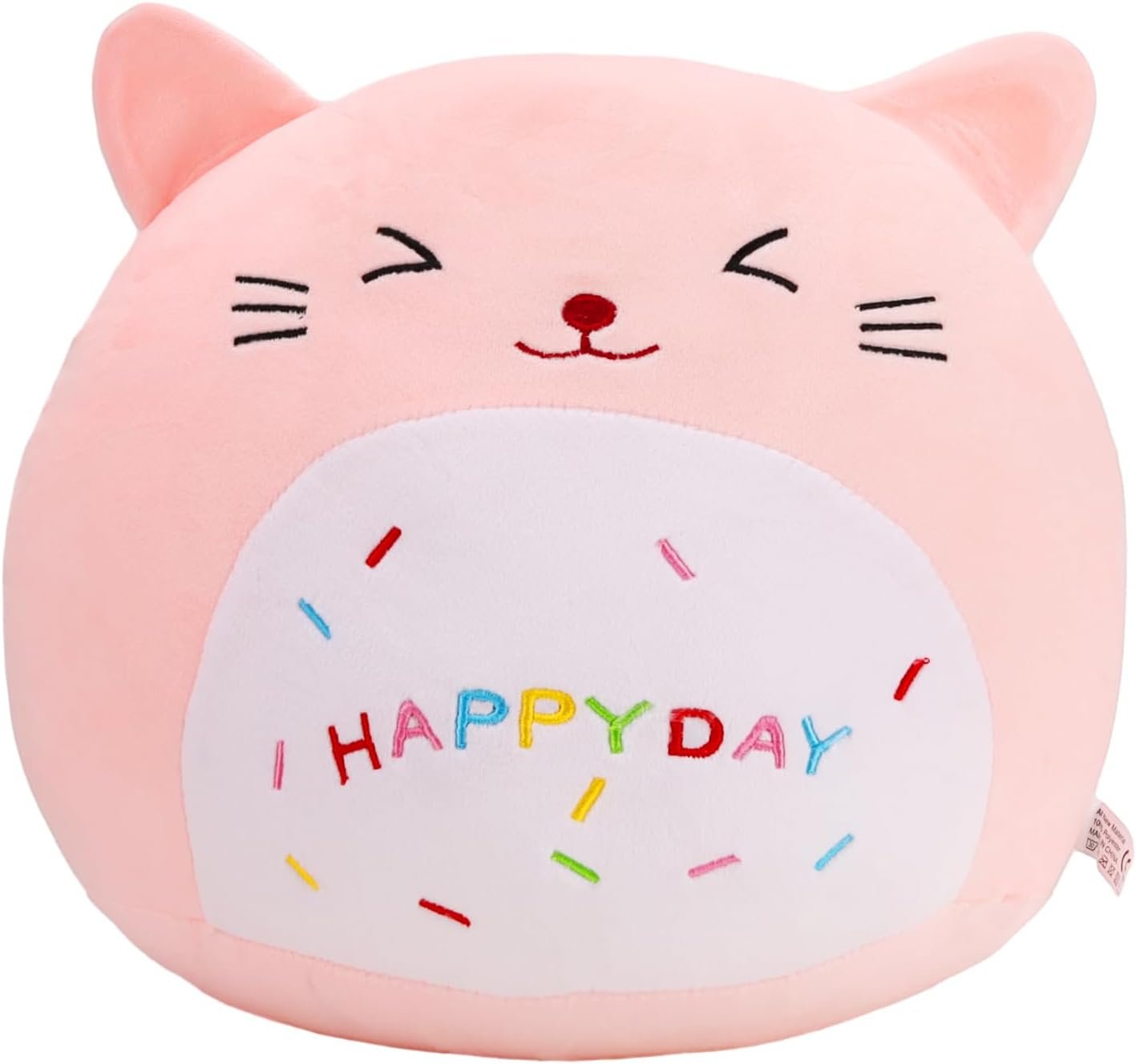Cat Plush Pillow,Kawaii Kitty Plush Doll Cat Plushies,Stuffed Animal Soft Plush Pillow, Toys Decoration Doll Gifts for Kids Birthday (Cat-C,11 inch) |