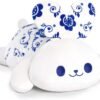Cute Cat Plush Pillow, Kawaii Plushies White Cat Stuffed Toys, Squishy Plushies, Cuddle Body Pillow for Kids & Girls |