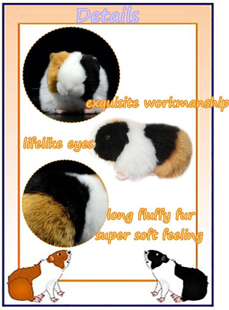 Realistic and Super Soft 8" Guinea Pig Plush