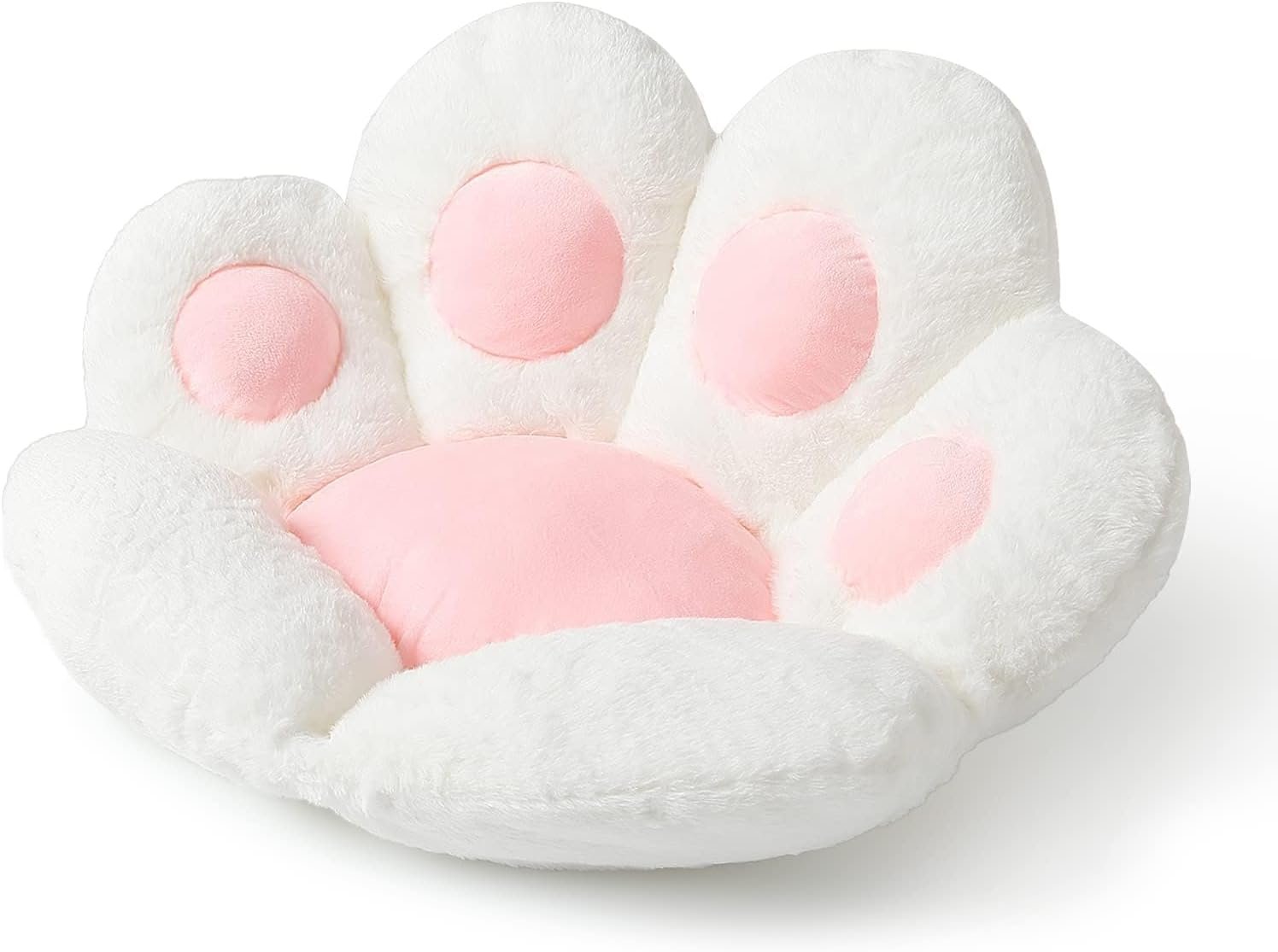 Cat Paw Cushion Kawaii Chair Cushions 31.4 x 27.5 inch Cute Stuff Seat Pad Comfy Lazy Sofa Office Floor Pillow for Gaming Chairs Room Decor (Sky Blue, 31.4 x 27.5 inches??80 x 70 cm) |