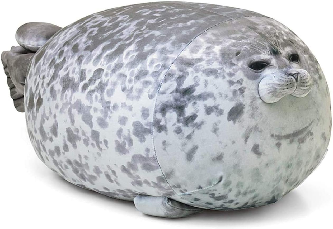 MerryXD Chubby Blob Seal Pillow,Stuffed Cotton Plush Animal Toy Cute Ocean Small(13 in) |