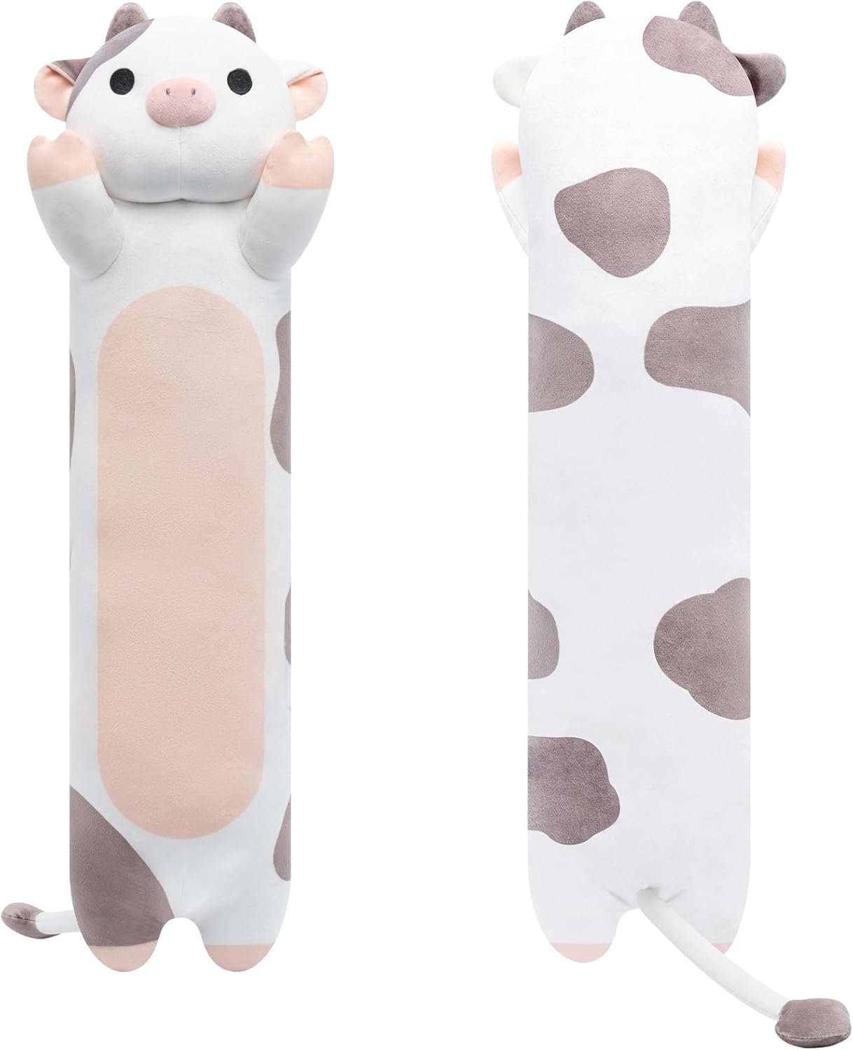 Long Cat Plush Body Pillow, 20?? Cute Black Cat Stuffed Animals Plushies, Kawaii Big Squishy Plush Toys Gift for Kids Girls Boys |