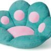 Cat Paw Cushion Kawaii Chair Cushions 31.4 x 27.5 inch Cute Stuff Seat Pad Comfy Lazy Sofa Office Floor Pillow for Gaming Chairs Room Decor (Sky Blue, 31.4 x 27.5 inches??80 x 70 cm) |