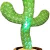 710-rtKe7L._AC_SL1500 Dancing Cactus Mimicking Toy,Talking Repeat Singing Sunny Cactus Toy 120 Pcs Songs for Baby 15S Record Your Sound Sing+Dancing+Recording+LED |