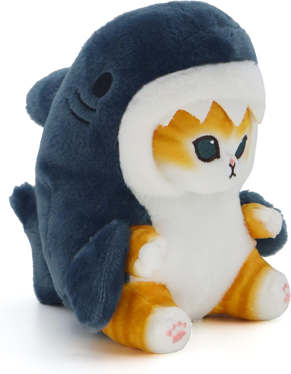 Kawaii Shark Cat Plush Toy Stuffed Animal Doll, Soft Pillow for Boys & Girls (Shark cat, 20cm/7.8in) |
