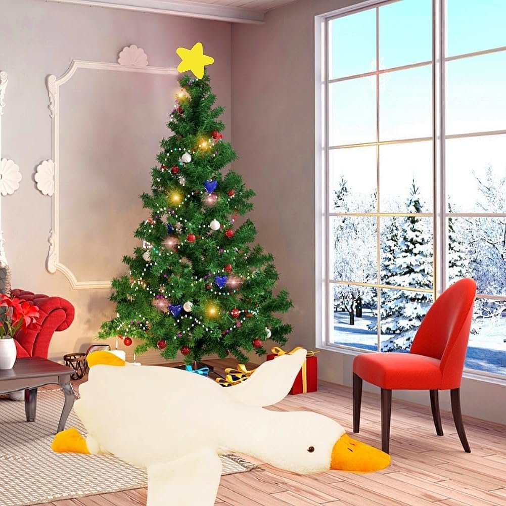 Giant White Goose Plush-75 Inch, Very Huge body Fat Goose Stuffed Animal, 6 Foot Duck Plush Toys Hugging Pillow Gifts for Everyone (75 in) |