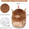 Cuddle Up with Our 17-Inch Highland Cow Plush Pillow