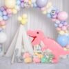 Dinosaur Stuffed Animal with Babies,23.6'' Big Mommy Stuffed Dinosaur with 3 Baby Dinosaur Stuffed Toys & 3 Eggs Plush Inside Belly, Boy Girl Dinosaur Toys for Kids 3-5, Pink T-rex Toy |