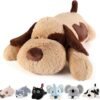 Black & White Dog Weighted Stuffed Animals - 22 Inch 4.5 Pounds Weighted Plush Dog Stuffed Animals - Big Stuffed Dog Plush Pillow - Cute Plush Toys Gifts for Kids & Adults (22" 4.5 lbs) |