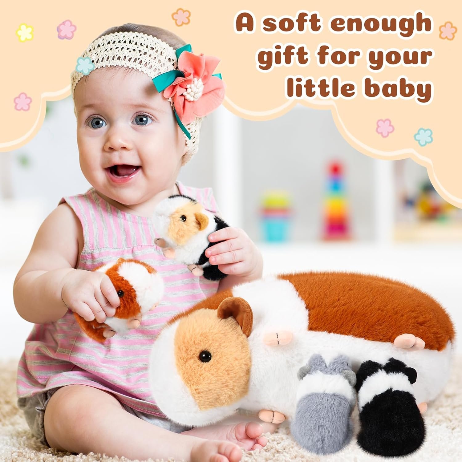 Adorable Guinea Pigs Stuffed Animal Set for Birthdays!