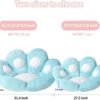 Cat Paw Cushion Kawaii Chair Cushions 31.4 x 27.5 inch Cute Stuff Seat Pad Comfy Lazy Sofa Office Floor Pillow for Gaming Chairs Room Decor (Sky Blue, 31.4 x 27.5 inches??80 x 70 cm) |