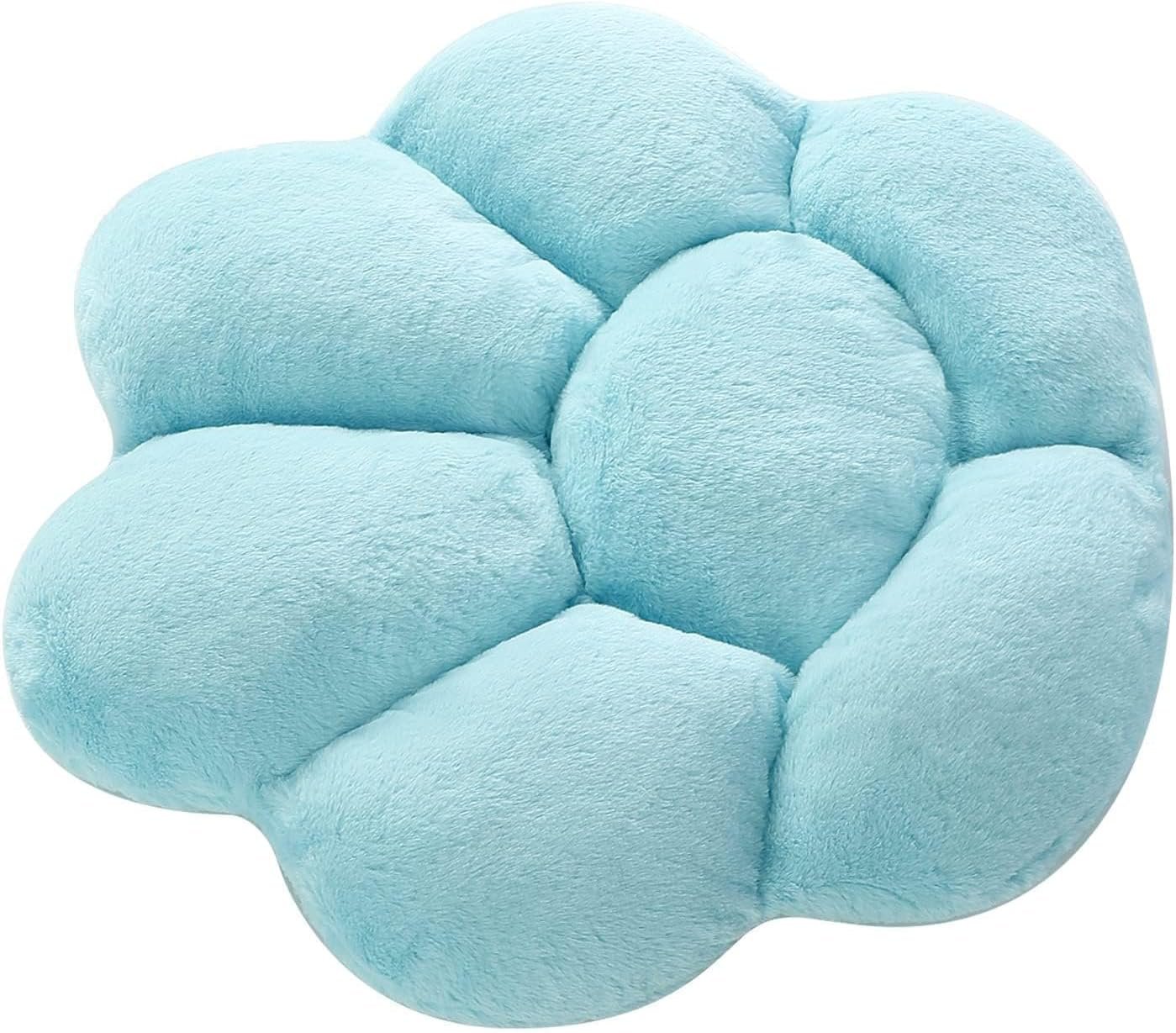 Cat Paw Cushion Kawaii Chair Cushions 31.4 x 27.5 inch Cute Stuff Seat Pad Comfy Lazy Sofa Office Floor Pillow for Gaming Chairs Room Decor (Sky Blue, 31.4 x 27.5 inches??80 x 70 cm) |