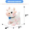 Walking Cow Interactive Electronic Pet Plush Diary Cattle Toy with Sounds and Movements MOO Nodding Head Wag Tail Animated Gifts for Toddlers Birthday, Pink, 7'' |