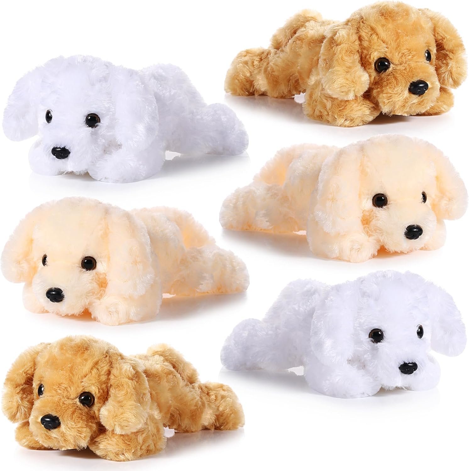 6 Pcs 8 Inch Dog Stuffed Animal Plush Dog Puppy Soft Plush Dog Pillow Toy Fluffy Puppy Set for Kids Girls Dog Theme Party Favor Birthday Baby Room Home Decor (Mixed Color, Mixed Style) |