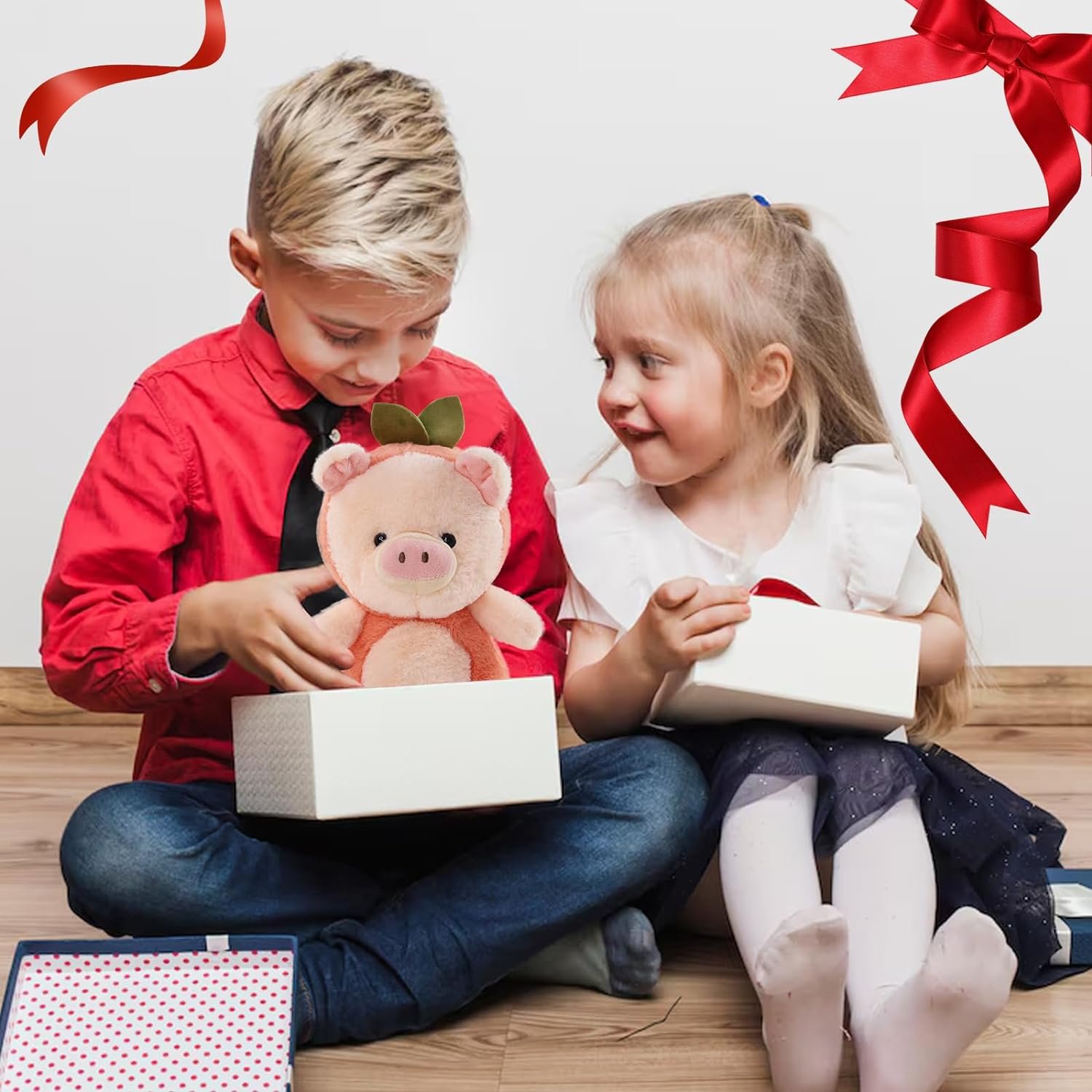 Pig Plush Stuffed Animal Toys, Cute Plushies Pig Plush Toy Gifts for Kids