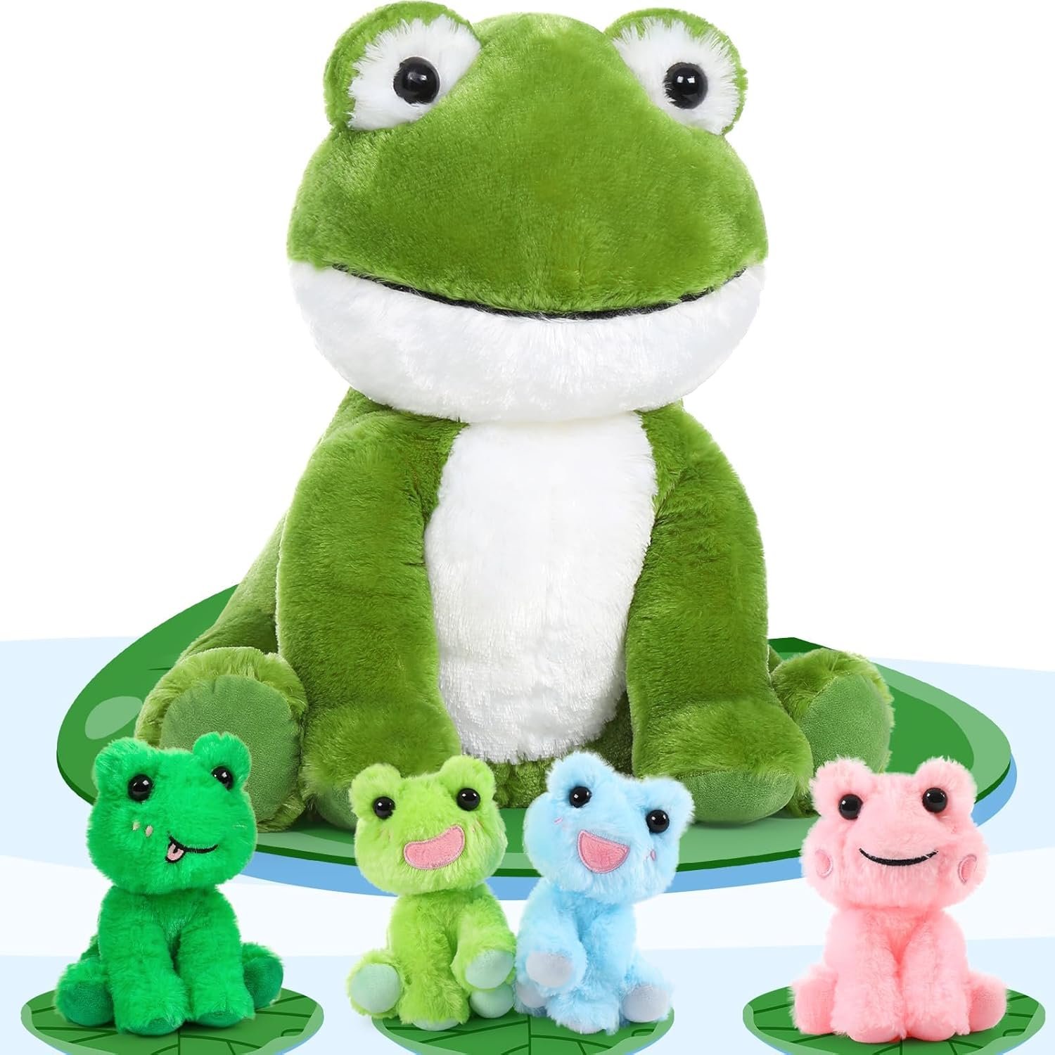 Dinosaur Stuffed Animal with Babies,23.6'' Big Mommy Stuffed Dinosaur with 3 Baby Dinosaur Stuffed Toys & 3 Eggs Plush Inside Belly, Boy Girl Dinosaur Toys for Kids 3-5, Pink T-rex Toy |