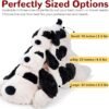 Black & White Dog Weighted Stuffed Animals - 22 Inch 4.5 Pounds Weighted Plush Dog Stuffed Animals - Big Stuffed Dog Plush Pillow - Cute Plush Toys Gifts for Kids & Adults (22" 4.5 lbs) |