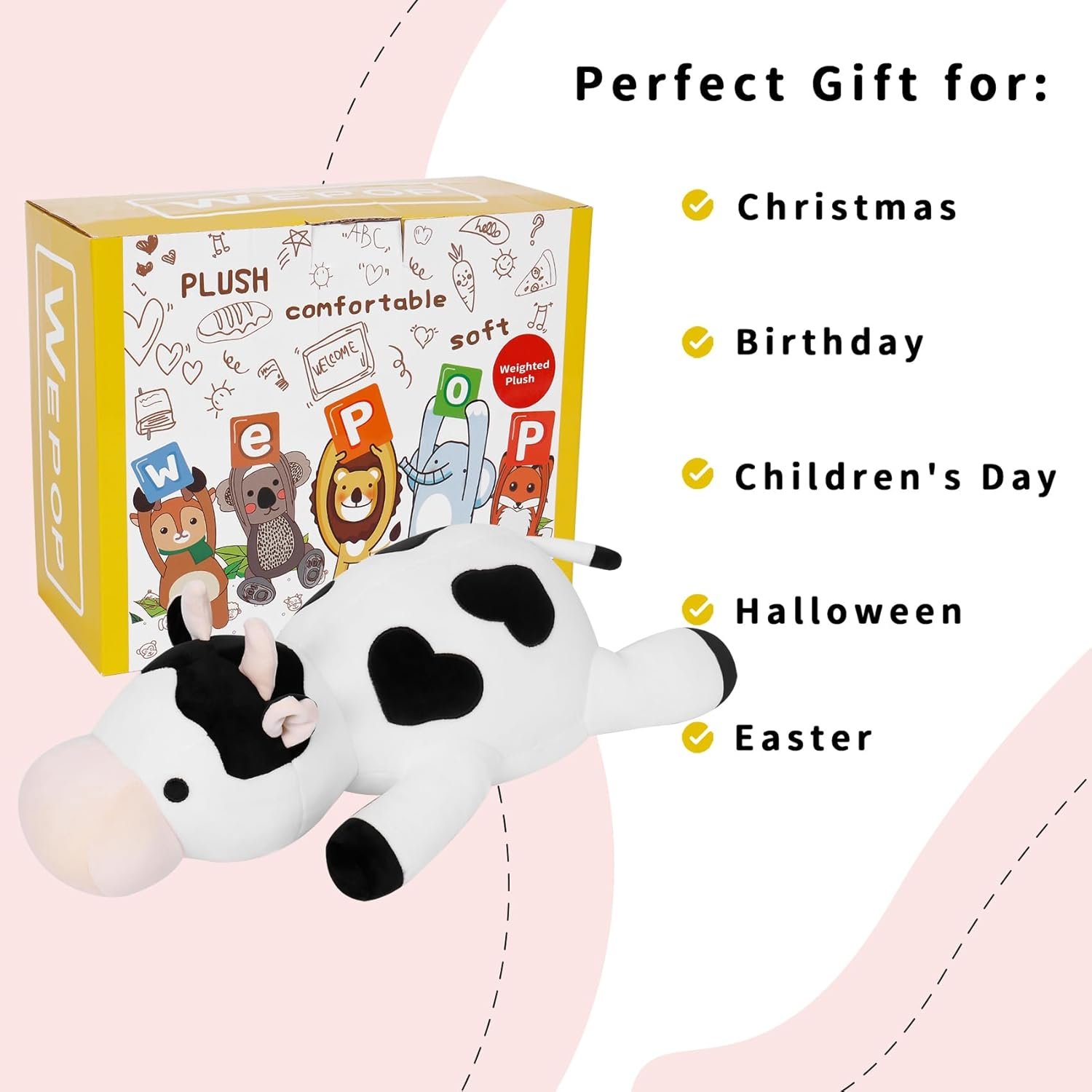 Meet Your New Favorite: The Milk Cow Weighted Plush