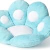 Cat Paw Cushion Kawaii Chair Cushions 31.4 x 27.5 inch Cute Stuff Seat Pad Comfy Lazy Sofa Office Floor Pillow for Gaming Chairs Room Decor (Sky Blue, 31.4 x 27.5 inches??80 x 70 cm) |