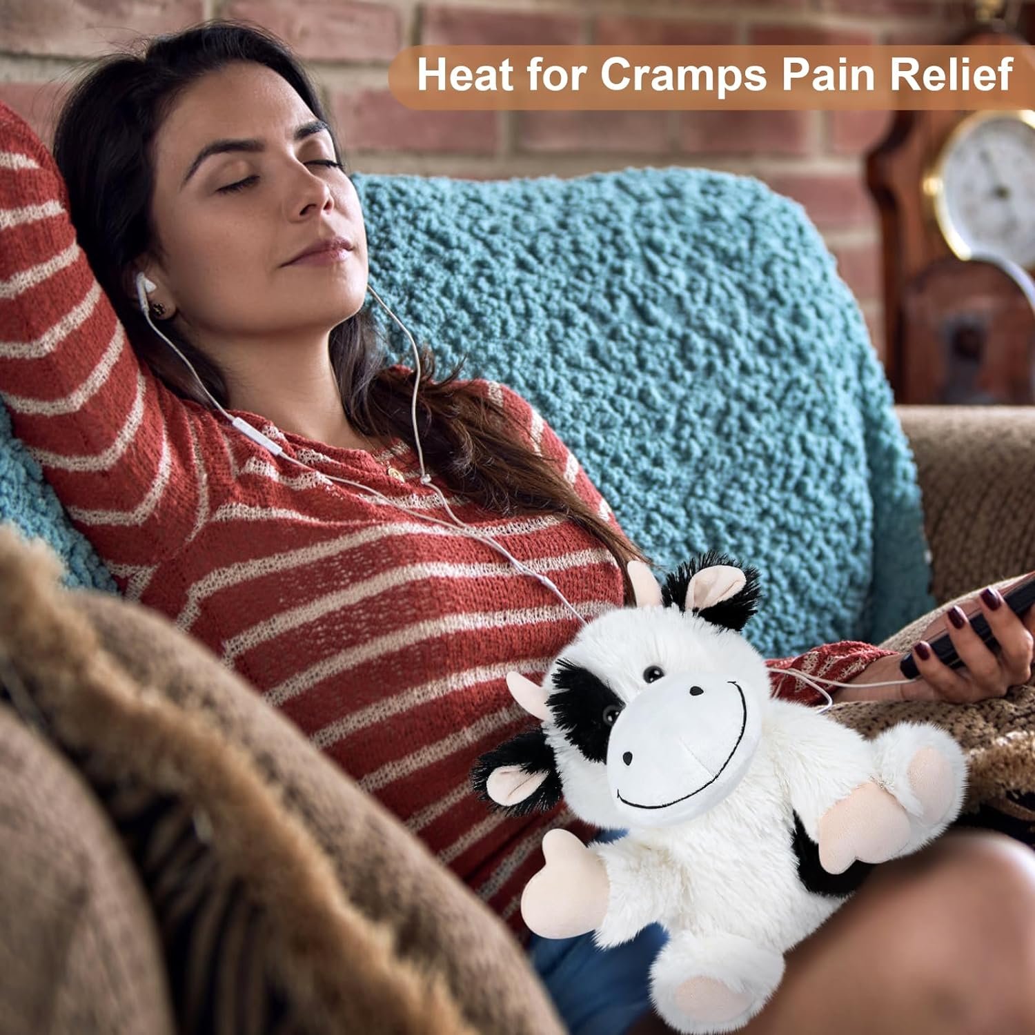 Heatable & Coolable Cow Stuffed Animal