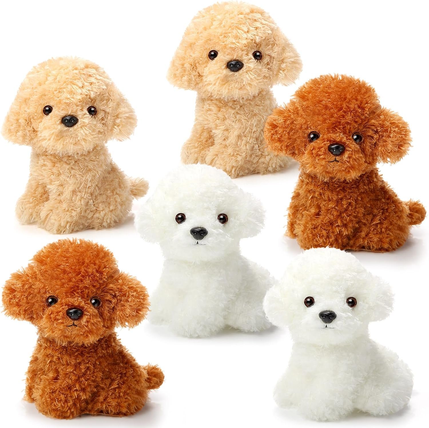 6 Pcs 8 Inch Dog Stuffed Animal Plush Dog Puppy Soft Plush Dog Pillow Toy Fluffy Puppy Set for Kids Girls Dog Theme Party Favor Birthday Baby Room Home Decor (Mixed Color, Mixed Style) |