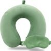 Cute Travel Pillow with Sleep Eye Mask Cartoon Headrest & Neck Pillow for Kids Boys & Girls, Teens |