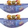 Simple Houseware 2 PK - Stuffed Animals Jumbo Toy Storage Hammock, White |