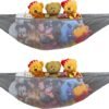 Simple Houseware 2 PK - Stuffed Animals Jumbo Toy Storage Hammock, White |