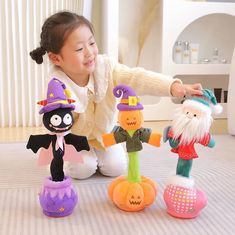 Creative 40cm Electric Plush Dolls Dancing Animals Super Soft Dolls Cartoon Santa Claus Bats Pumpkin Toy Halloween Birthday Gift |