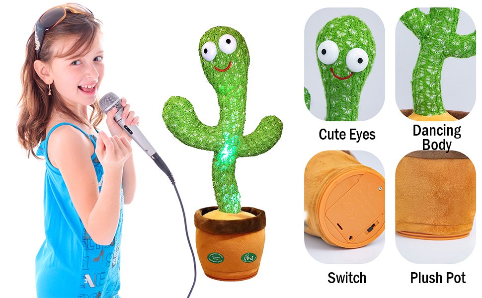 Talking cactus toy