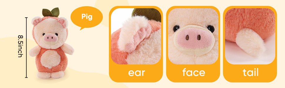 pig stuffed animal pig plush cute plushies